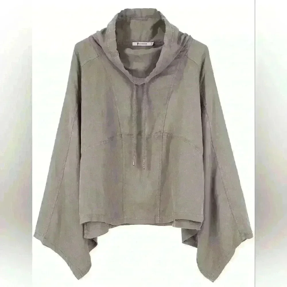 T BY ALEXANDER WANGFunnel Neck Anorak Top - Picture 1 of 6